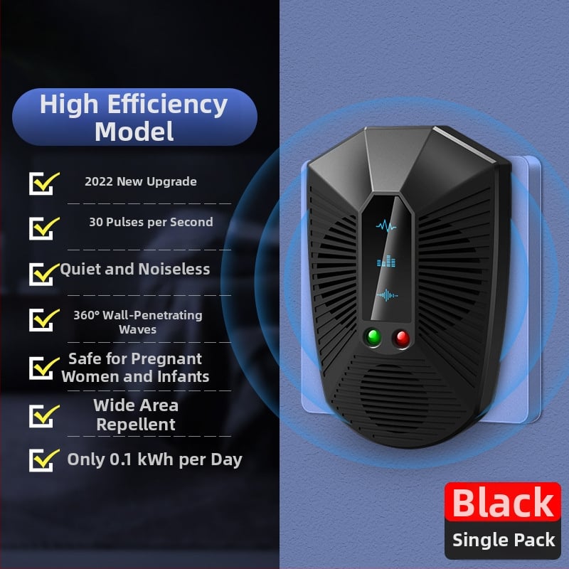 Otthoni ultrahangos patkányriasztó készülék, magas teljesítményű elektronikus kártevőriasztó, modell 818ML, 220V