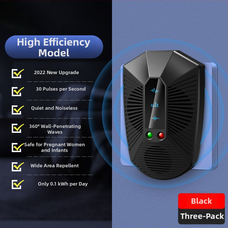 Otthoni ultrahangos patkányriasztó készülék, magas teljesítményű elektronikus kártevőriasztó, modell 818ML, 220V