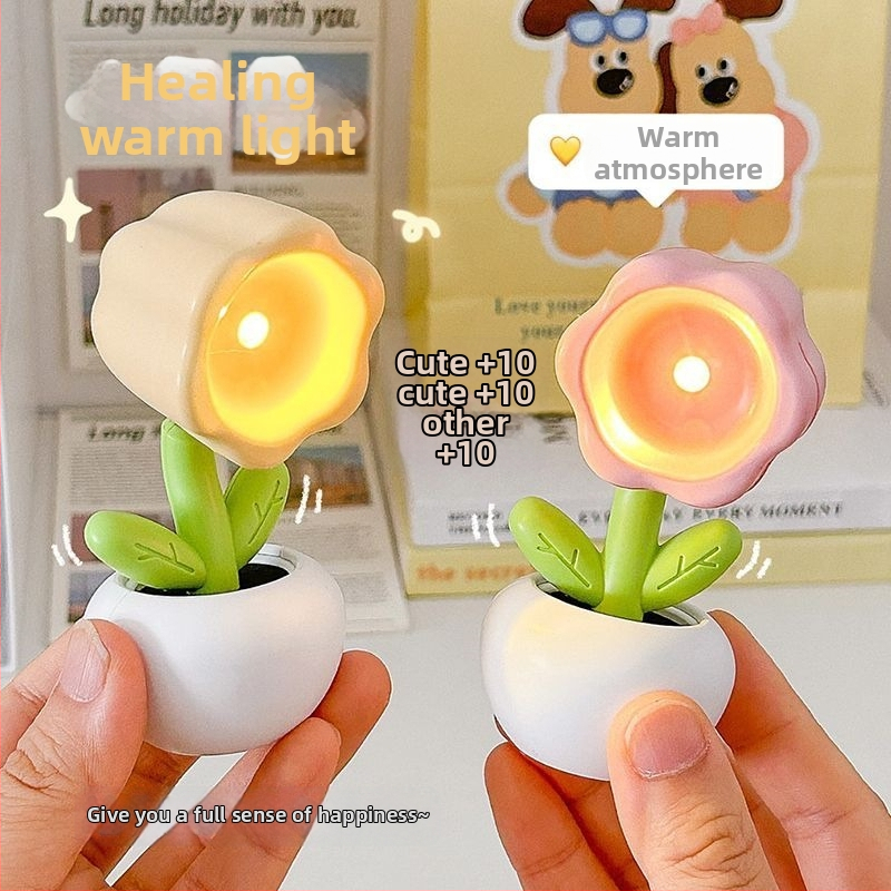 Креативна мини цветна нощна лампа – LED настолен декоративен осветител за спалня; Марка Liberal arts; Източник на светлина: LEDs; Материал: Other; Произход: Other; Тип на абажур: Other