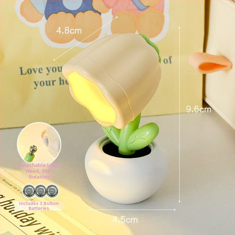 Креативна мини цветна нощна лампа – LED настолен декоративен осветител за спалня; Марка Liberal arts; Източник на светлина: LEDs; Материал: Other; Произход: Other; Тип на абажур: Other