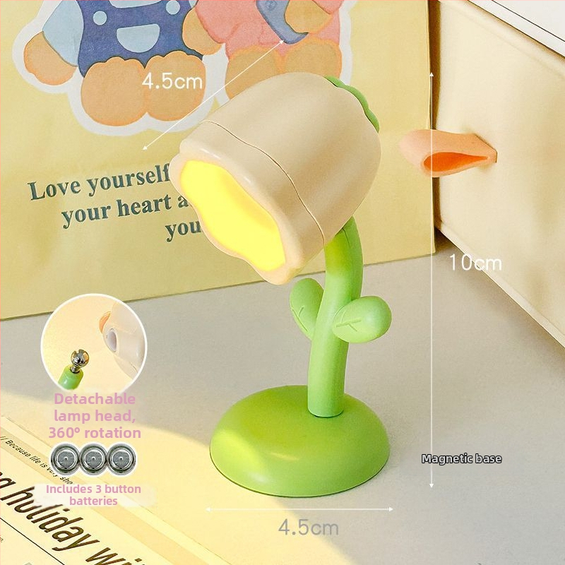 Креативна мини цветна нощна лампа – LED настолен декоративен осветител за спалня; Марка Liberal arts; Източник на светлина: LEDs; Материал: Other; Произход: Other; Тип на абажур: Other