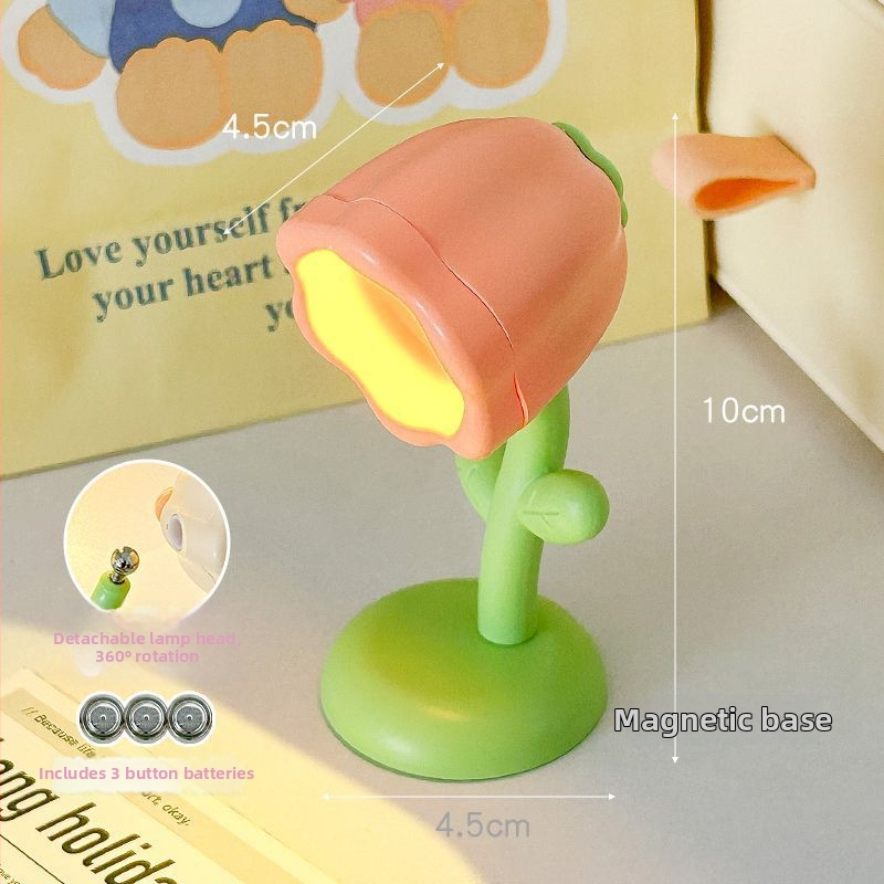 Креативна мини цветна нощна лампа – LED настолен декоративен осветител за спалня; Марка Liberal arts; Източник на светлина: LEDs; Материал: Other; Произход: Other; Тип на абажур: Other