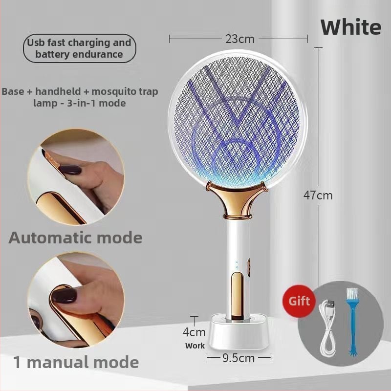 Újratölthető elektromos szúnyogcsapó – erőteljes, többfunkciós lámpa, kettő az egyben