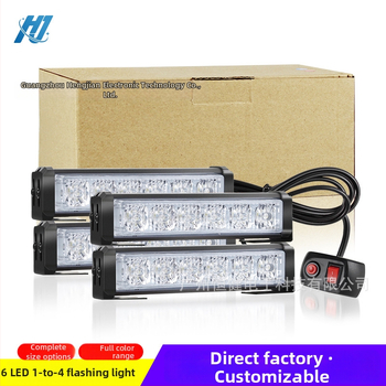 4-в-1 високопроизводителни DRL със 24 LED, 36W, 12-24V, корпус от алуминиева сплав, за монтаж в централната решетка и предния буфер (Модел 206)