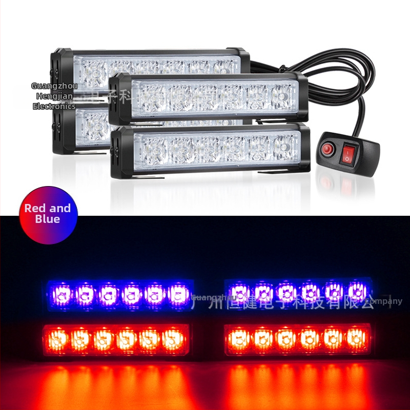 4-в-1 високопроизводителни DRL със 24 LED, 36W, 12-24V, корпус от алуминиева сплав, за монтаж в централната решетка и предния буфер (Модел 206)