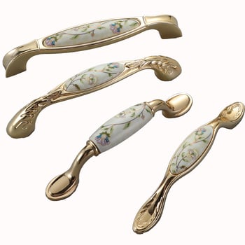 Дръжка за врати на гардероб/шкаф, цинкова сплав, електроплакиран финиш, монтаж с регулирано разстояние между дупките, модели 1098, 1033, 1811, 1108, 1015, 1501