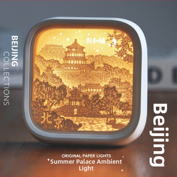 Νυχτερινό φως με χαρτοκοπτική Liuguang από το Πεκίνο – αναμνηστικό διακοσμητικό, μεταξωτό λουλούδι, μοντέλο 985, χωρίς παραμετροποίηση