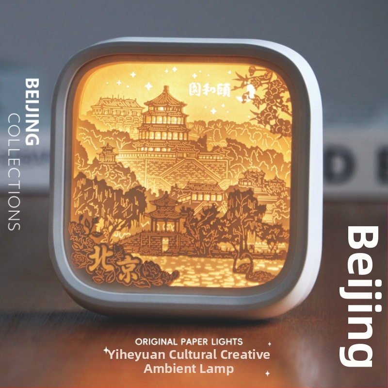 Νυχτερινό φως με χαρτοκοπτική Liuguang από το Πεκίνο – αναμνηστικό διακοσμητικό, μεταξωτό λουλούδι, μοντέλο 985, χωρίς παραμετροποίηση