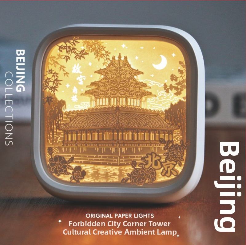 Νυχτερινό φως με χαρτοκοπτική Liuguang από το Πεκίνο – αναμνηστικό διακοσμητικό, μεταξωτό λουλούδι, μοντέλο 985, χωρίς παραμετροποίηση