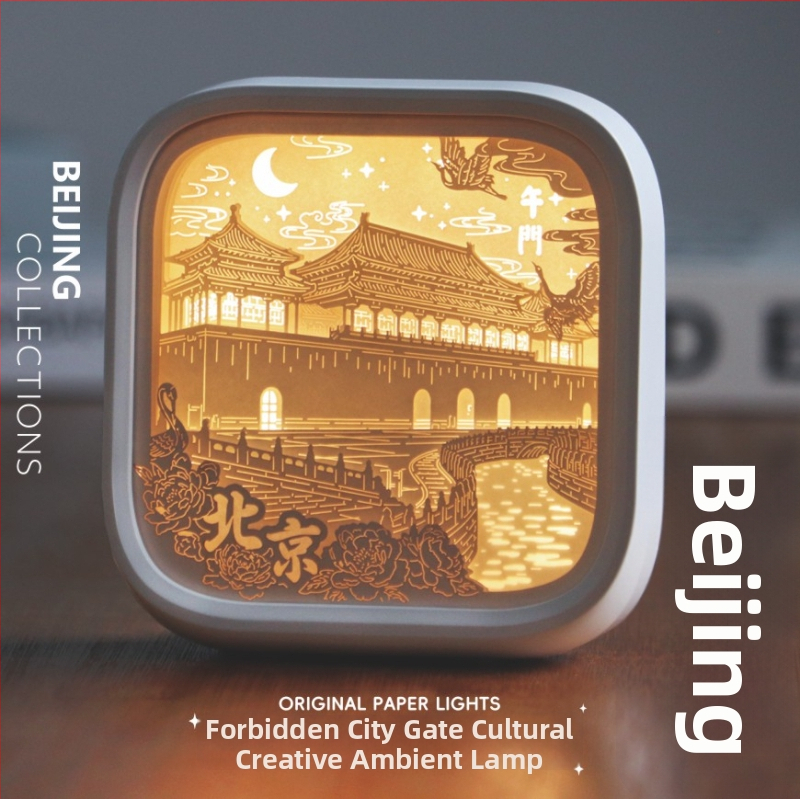 Νυχτερινό φως με χαρτοκοπτική Liuguang από το Πεκίνο – αναμνηστικό διακοσμητικό, μεταξωτό λουλούδι, μοντέλο 985, χωρίς παραμετροποίηση