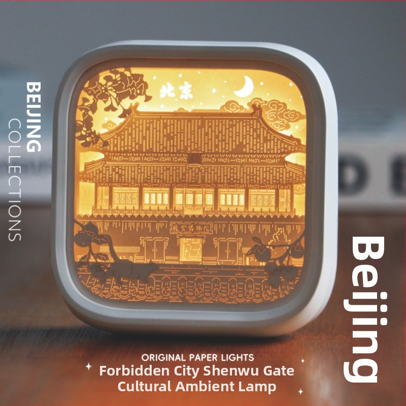 Νυχτερινό φως με χαρτοκοπτική Liuguang από το Πεκίνο – αναμνηστικό διακοσμητικό, μεταξωτό λουλούδι, μοντέλο 985, χωρίς παραμετροποίηση