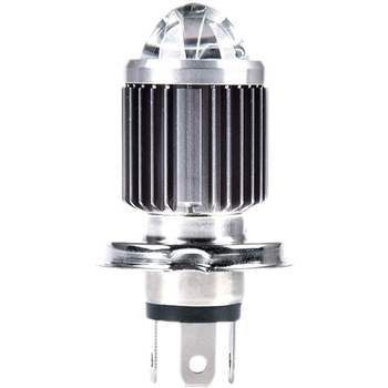 LED фар за мотоциклет с вграден висок и нисък лъч, 100W, 12V DC, алуминиев корпус, универсална съвместимост