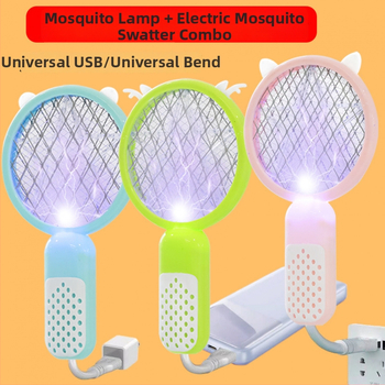 Kettő az egyben elektromos szúnyogirtó – újratölthető, UV lila fény csapda, akkumulátor akár 800 mAh, üzemidő 12–24 óra