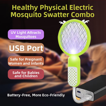 Kettő az egyben elektromos szúnyogirtó – újratölthető, UV lila fény csapda, akkumulátor akár 800 mAh, üzemidő 12–24 óra