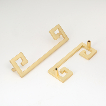 Bútorfogantyú cinkötvözetből, elektroplattált kivitel, Új kínai stílus, modell 7710, fiókokhoz és szekrényajtókhoz