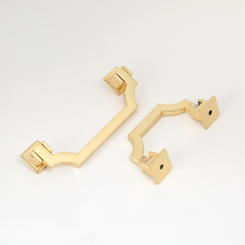 Bútorfogantyú cinkötvözetből, elektroplattált kivitel, Új kínai stílus, modell 7710, fiókokhoz és szekrényajtókhoz