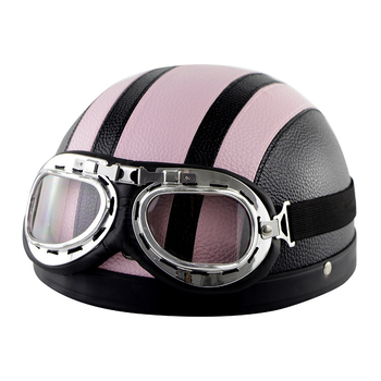 Casca Cyclegear pentru ciclism, tip half-shell, protecție împotriva vântului și razelor UV, model cu dungi, material PU skin + carcasă PP, unisex, adult, logo imprimat