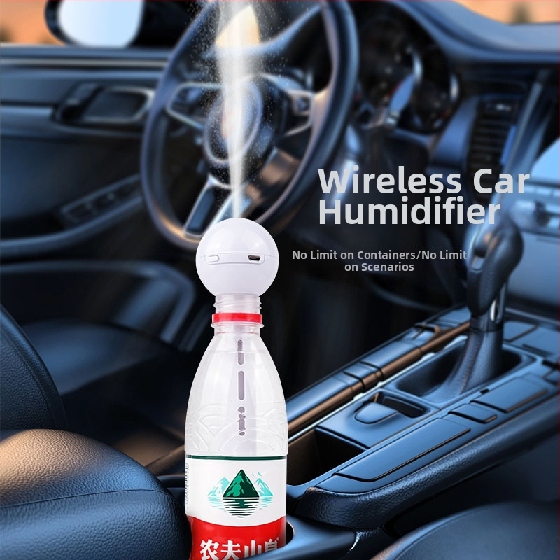 Uzlādējams mitrinātājs, portatīvs, divu lietojumu: automašīnai un mājām, aukstais izsmidzinājums, 3. režīms