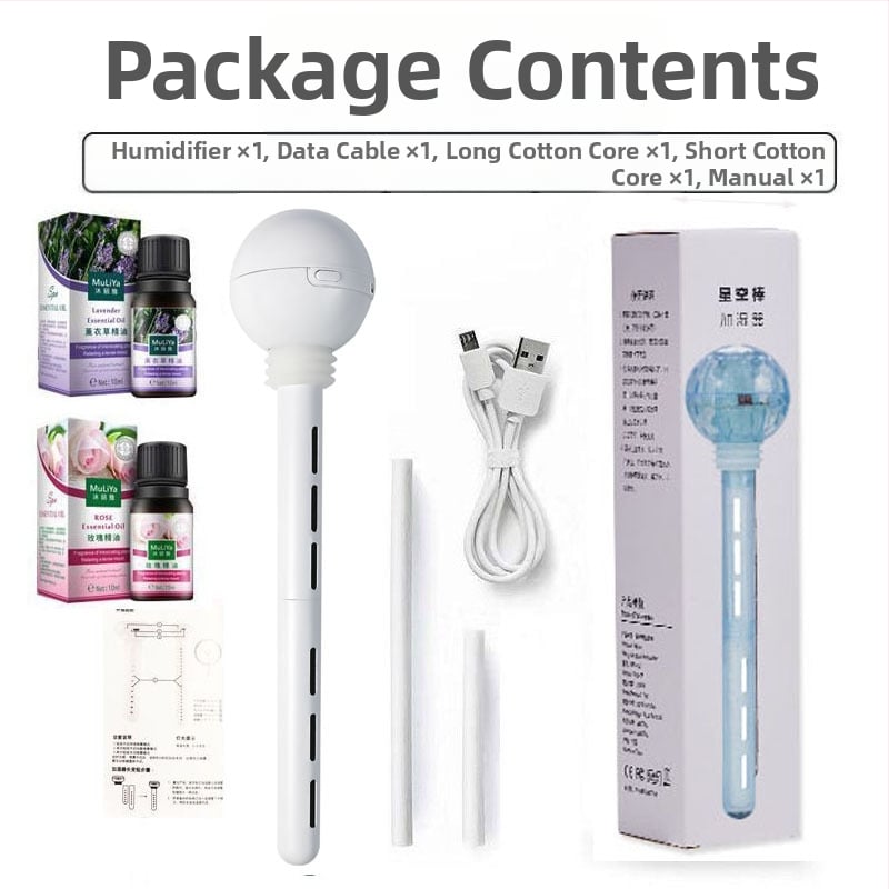 Φορτιζόμενος υγραντήρας, φορητός, διπλής χρήσης για αυτοκίνητο και σπίτι, κρύος ψεκασμός, 3ος τρόπος λειτουργίας