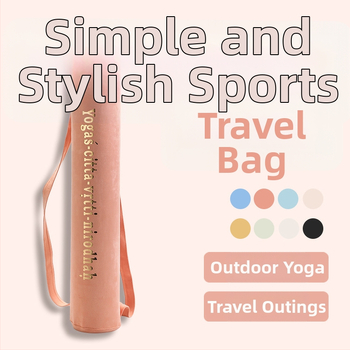 Rucsac pentru depozitarea saltelei de yoga — material suede, ultra-ușor, curea de umăr curbată, potrivit pentru yoga
