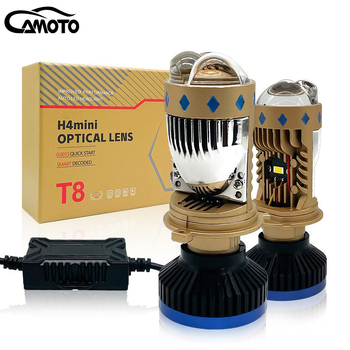 Motorkerékpár LED H4 fényszóró fisheye lencsével, 60W 12V 6500LM IP68, élettartam 50000h, minden modellhez kompatibil, spot típusú burkolat