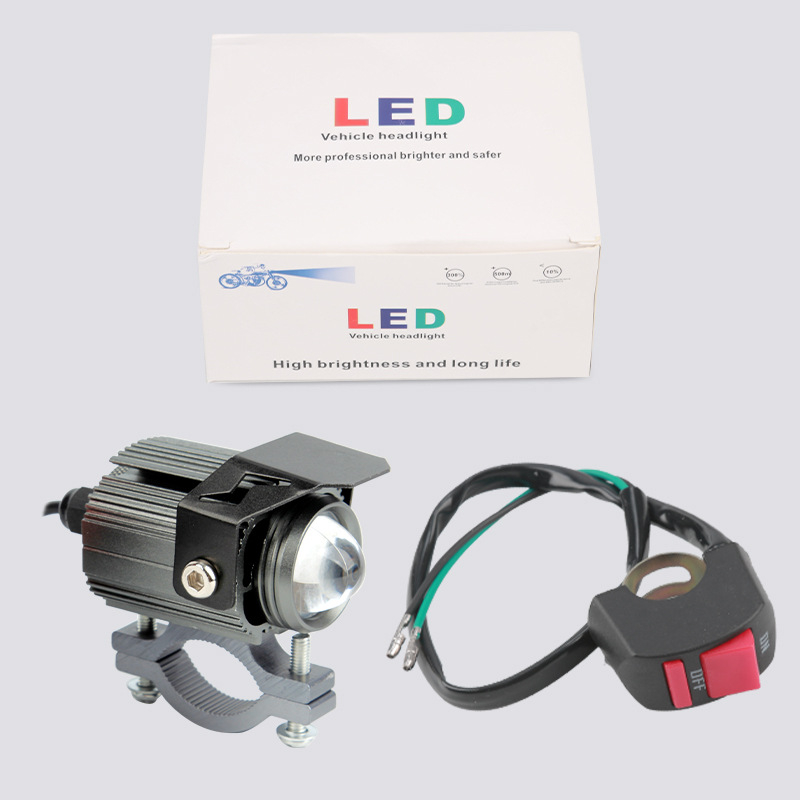 LED εξωτερικός προβολέας για μοτοσικλέτες και ηλεκτρικά οχήματα, αλουμινένιο σώμα, είσοδος 9–85 V, δυνατότητα εξατομίκευσης