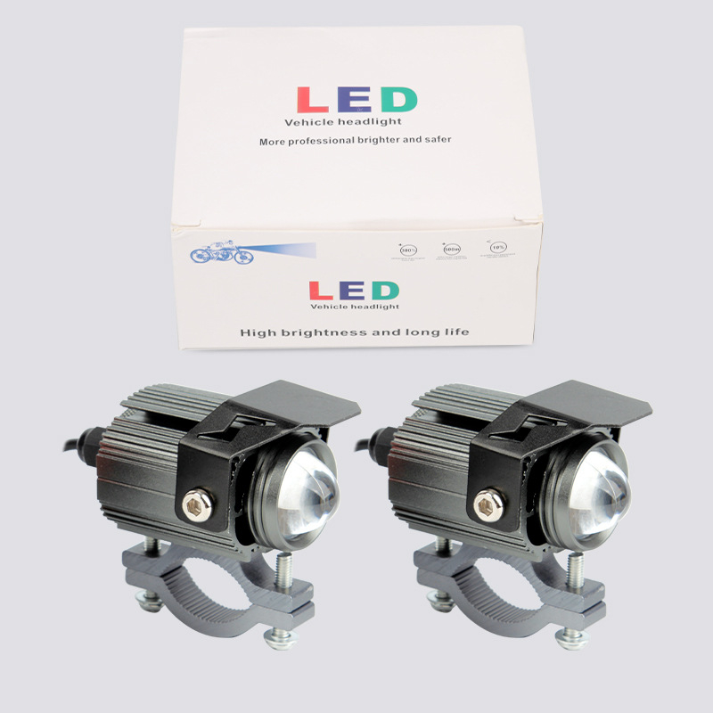 LED εξωτερικός προβολέας για μοτοσικλέτες και ηλεκτρικά οχήματα, αλουμινένιο σώμα, είσοδος 9–85 V, δυνατότητα εξατομίκευσης