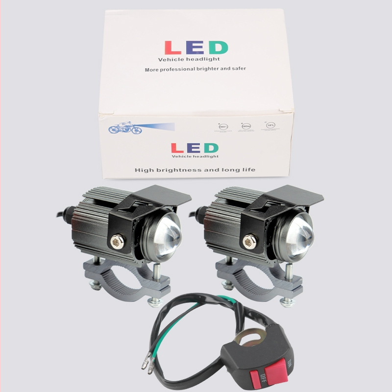 LED εξωτερικός προβολέας για μοτοσικλέτες και ηλεκτρικά οχήματα, αλουμινένιο σώμα, είσοδος 9–85 V, δυνατότητα εξατομίκευσης