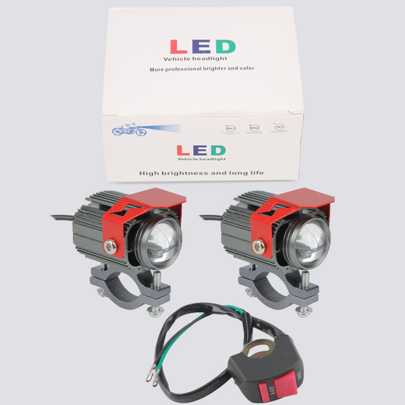 LED εξωτερικός προβολέας για μοτοσικλέτες και ηλεκτρικά οχήματα, αλουμινένιο σώμα, είσοδος 9–85 V, δυνατότητα εξατομίκευσης