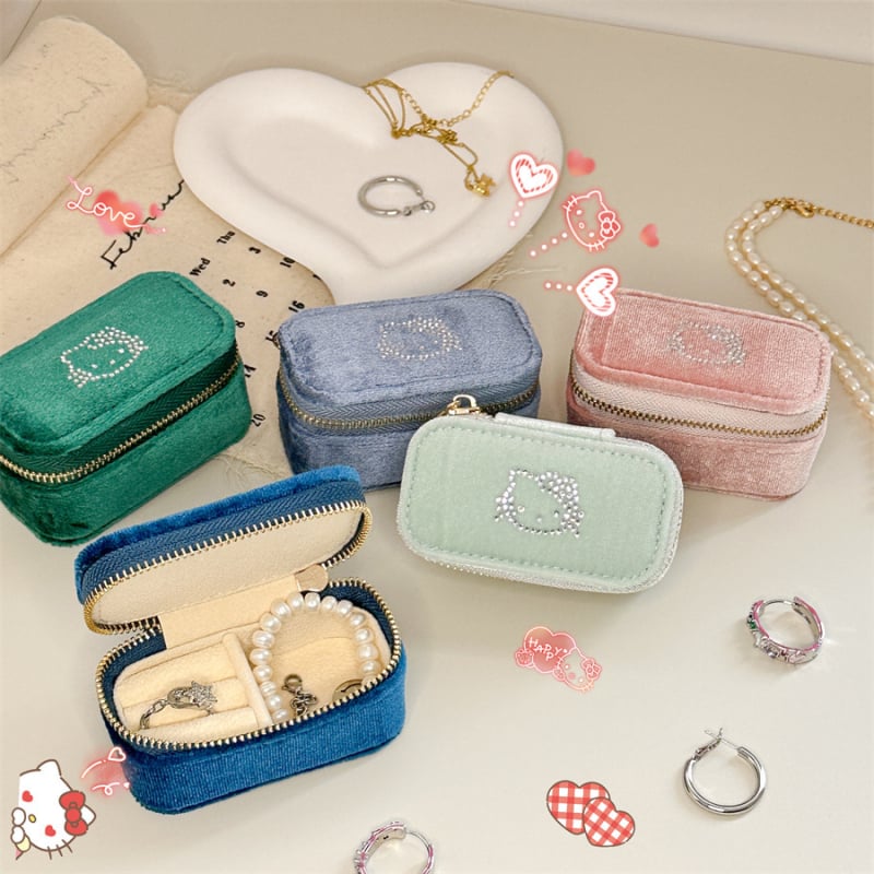 Kutija za nakit s pregradom na zatvarač — pamut, prašinu otporna, vlagotporna, zaštita od oksidacije, lagani luksuzni stil