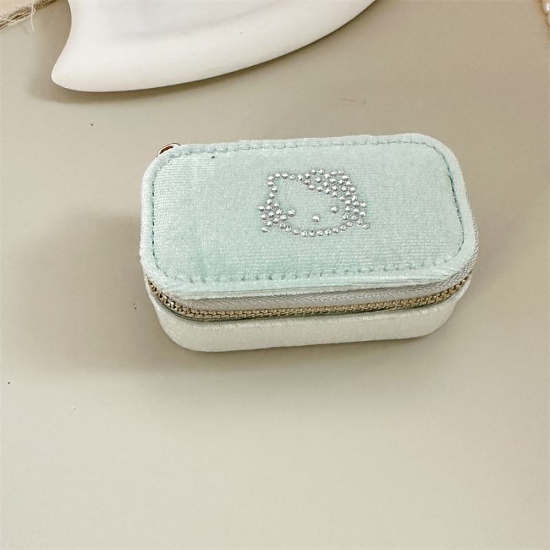 Kutija za nakit s pregradom na zatvarač — pamut, prašinu otporna, vlagotporna, zaštita od oksidacije, lagani luksuzni stil