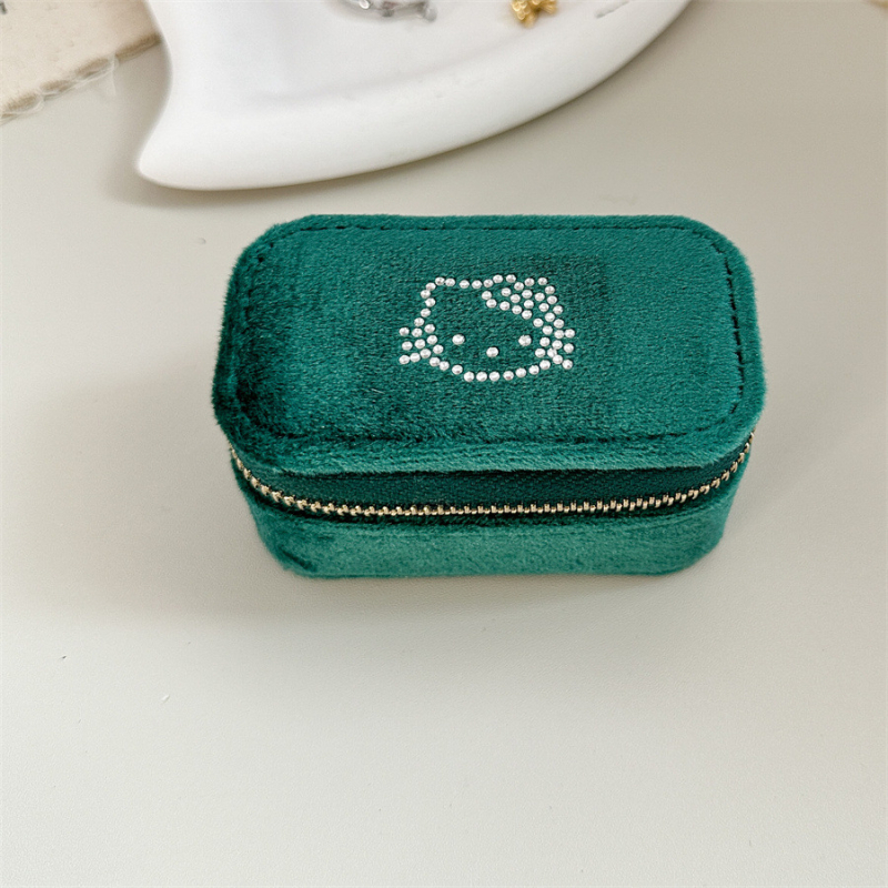 Kutija za nakit s pregradom na zatvarač — pamut, prašinu otporna, vlagotporna, zaštita od oksidacije, lagani luksuzni stil