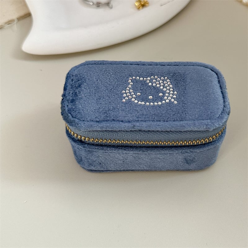 Kutija za nakit s pregradom na zatvarač — pamut, prašinu otporna, vlagotporna, zaštita od oksidacije, lagani luksuzni stil