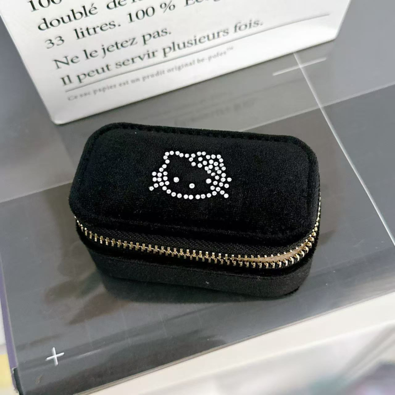 Kutija za nakit s pregradom na zatvarač — pamut, prašinu otporna, vlagotporna, zaštita od oksidacije, lagani luksuzni stil