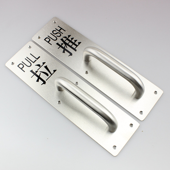 Ανοξείδωτη λαβή πόρτας πυρασφάλειας και πόρτας με τράβηγμα, με μεταξωτό φινίρισμα, προσαρμογή παραγωγής, μοντέρνος μινιμαλισμός