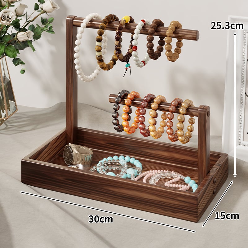 Držač za nakit od drveta – višenamjenski stolni držač, moderni minimalistički stil, Do Everything marka, za nakit