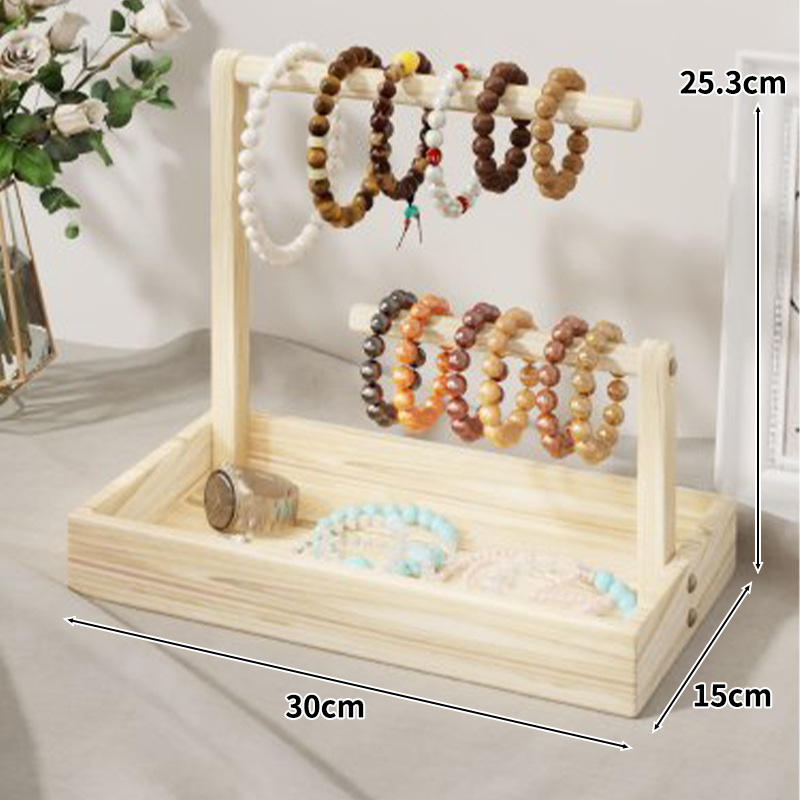 Držač za nakit od drveta – višenamjenski stolni držač, moderni minimalistički stil, Do Everything marka, za nakit