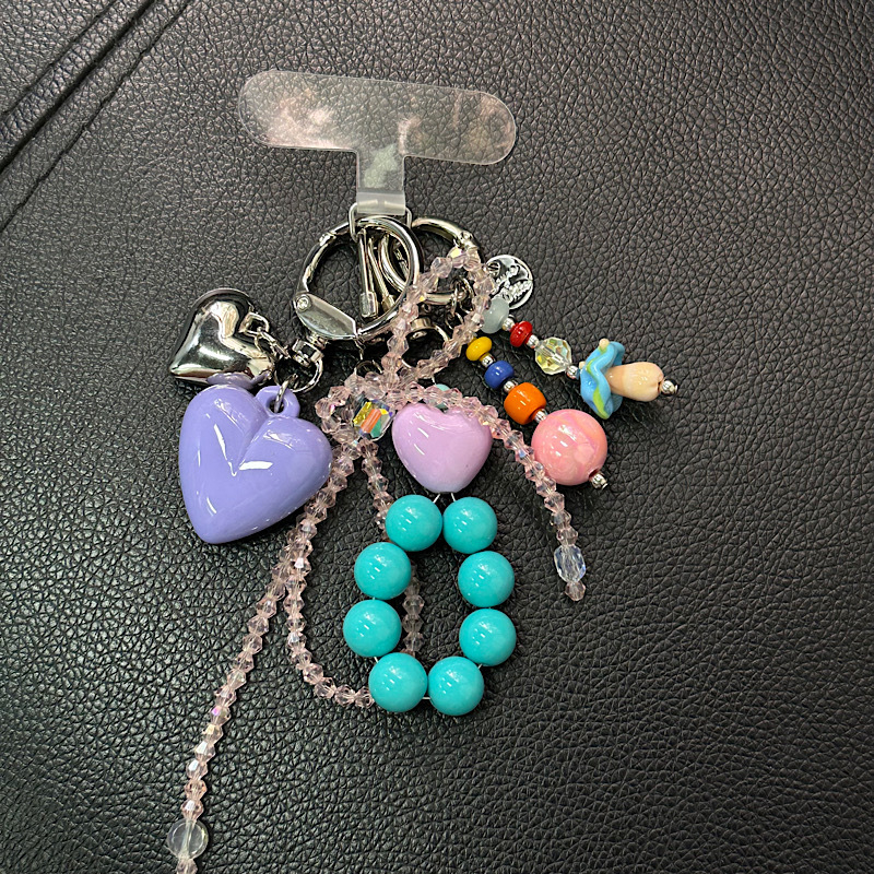 ZHI JIE Lanyard pentru telefon mobil, femei, Handmade, materiale mixte, șnur PU, cataramă metalică