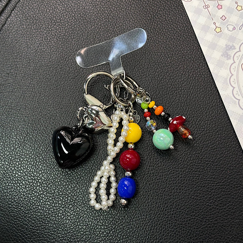 ZHI JIE Lanyard pentru telefon mobil, femei, Handmade, materiale mixte, șnur PU, cataramă metalică