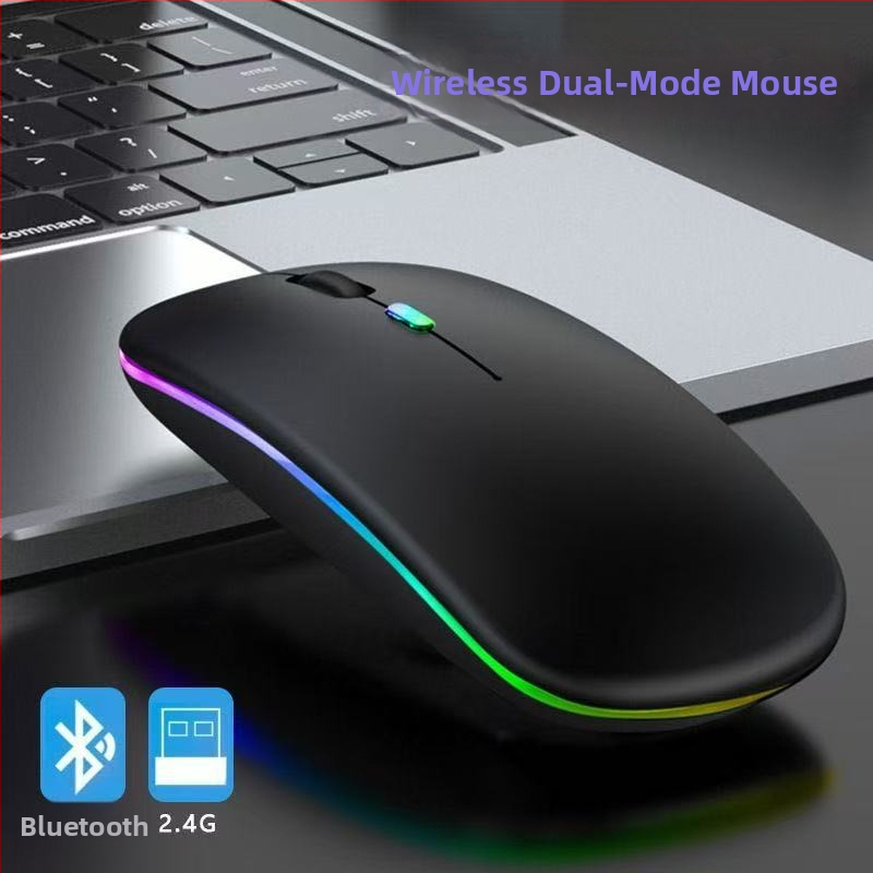 Trīs režīmu bezvadu pele darbam pie datora un klēpjdatora, 1600 DPI, 5 pogas, ergonomisks dizains