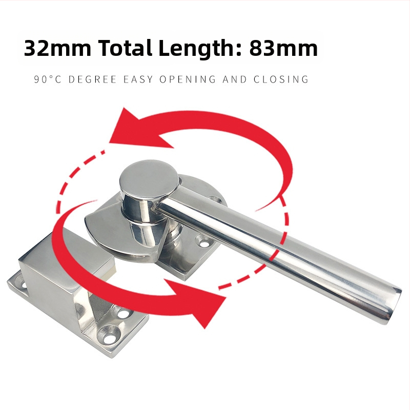 Λαβή πόρτας ατμοσυσκευής από ψευδάργυρο, επιφανειακή εγκατάσταση, μοντέρνος μινιμαλιστικός σχεδιασμός, για άνοιγμα και κλείσιμο θυρών