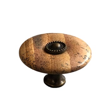 ARTIC ST19065 Ръчка за шкафове от естествен нефрит камък – Vintage мебелна дръжка за чекмеджета, полирана повърхност, стил Light Luxury