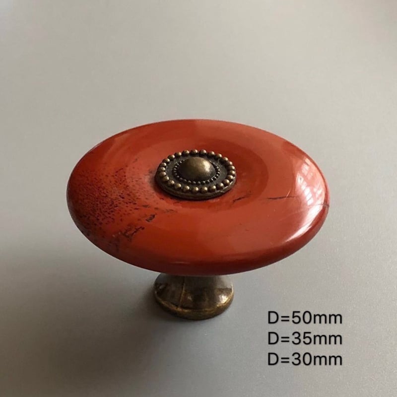 ARTIC ST19065 Ръчка за шкафове от естествен нефрит камък – Vintage мебелна дръжка за чекмеджета, полирана повърхност, стил Light Luxury