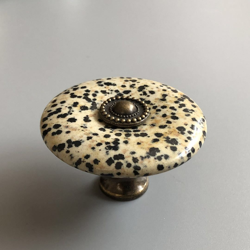 ARTIC ST19065 Ръчка за шкафове от естествен нефрит камък – Vintage мебелна дръжка за чекмеджета, полирана повърхност, стил Light Luxury