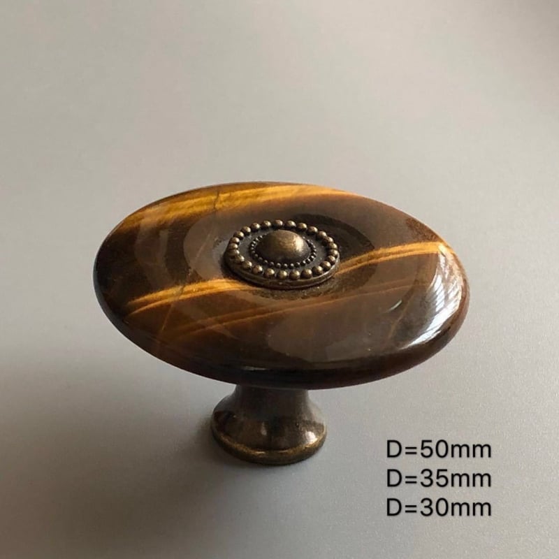 ARTIC ST19065 Ръчка за шкафове от естествен нефрит камък – Vintage мебелна дръжка за чекмеджета, полирана повърхност, стил Light Luxury