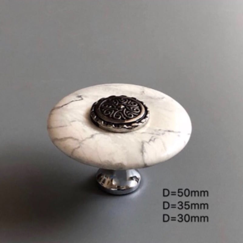 ARTIC ST19065 Ръчка за шкафове от естествен нефрит камък – Vintage мебелна дръжка за чекмеджета, полирана повърхност, стил Light Luxury