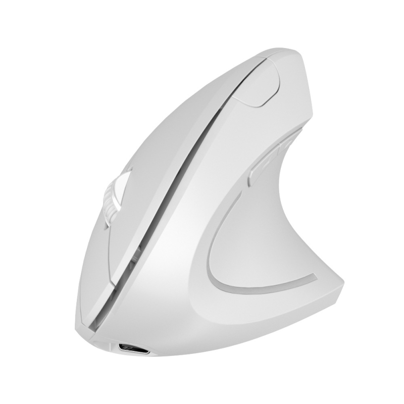 Vertikalni bežični miš za desnu ruku, dvostruki Bluetooth/2,4 GHz, punjiv, 1600 DPI, 6 tipki, USB sučelje