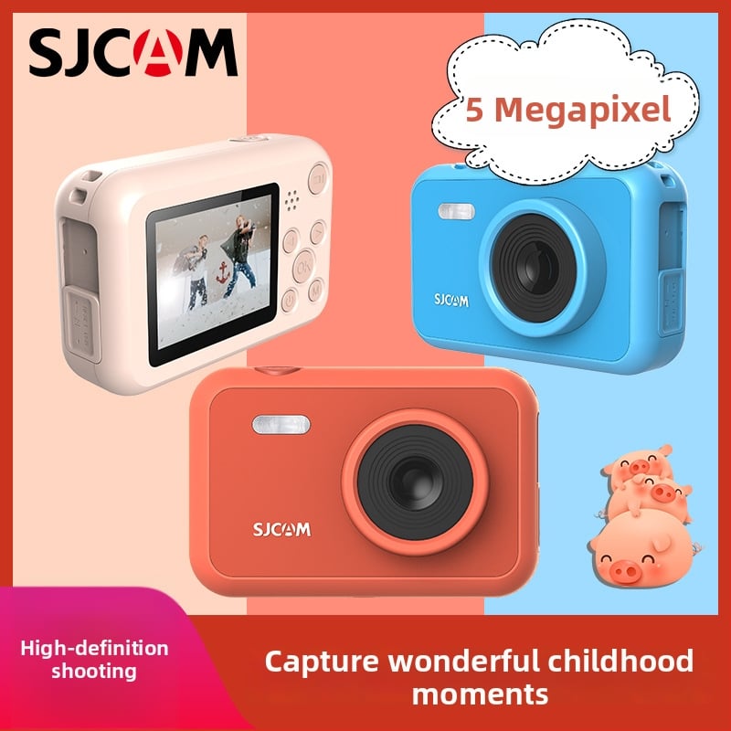 SJCAM Cameră pentru copii, ecran LCD de 2,0 inch, 5–12 MP, stocare TF Card, înregistrare video, autonomie baterie 1–3 ore