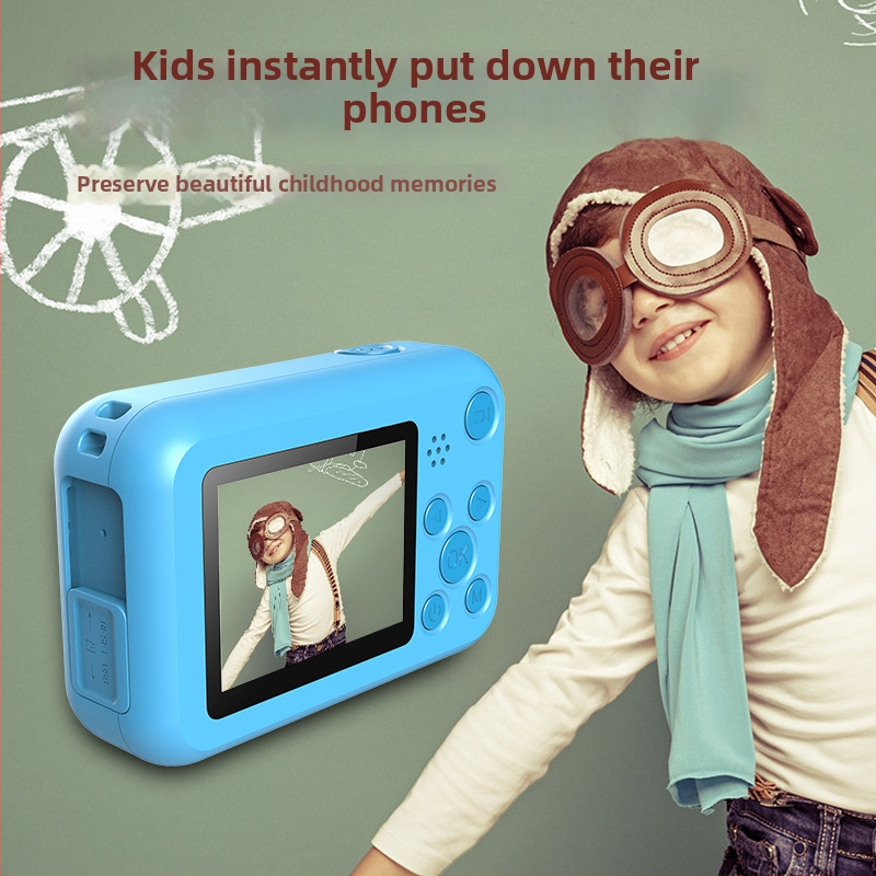 SJCAM Cameră pentru copii, ecran LCD de 2,0 inch, 5–12 MP, stocare TF Card, înregistrare video, autonomie baterie 1–3 ore