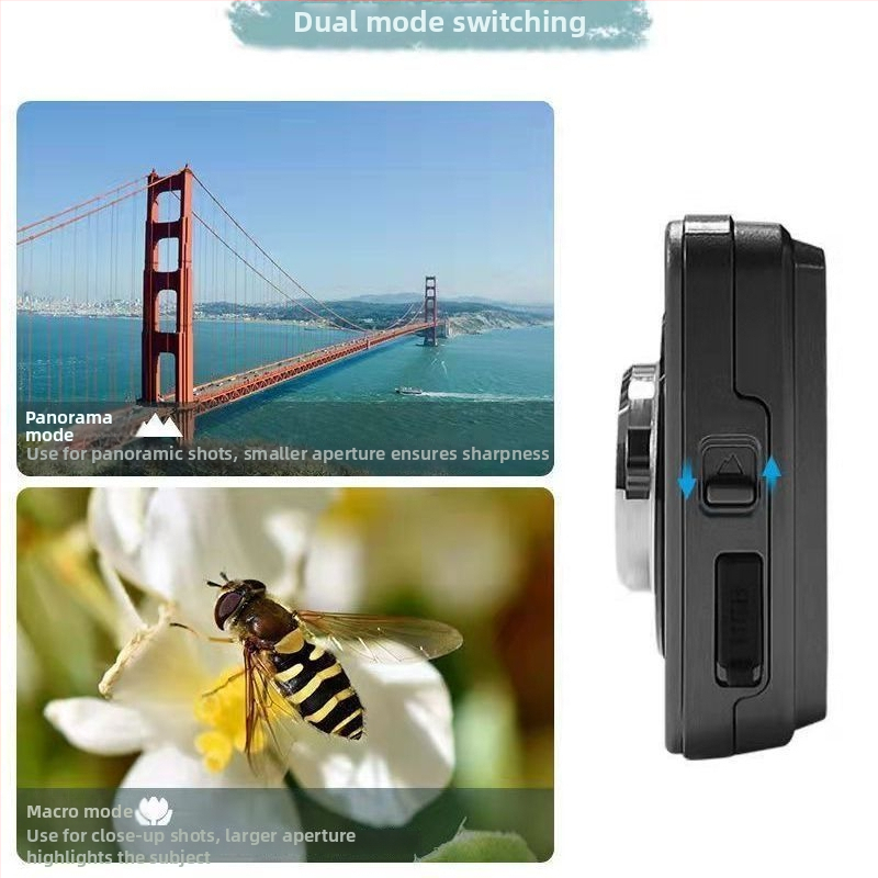 Rong Lai P20 CCD skaitmeninė kamera: 48 MP jutiklis, 8x optinis priartinimas, integruota kamera, optinė vaizdo stabilizacija